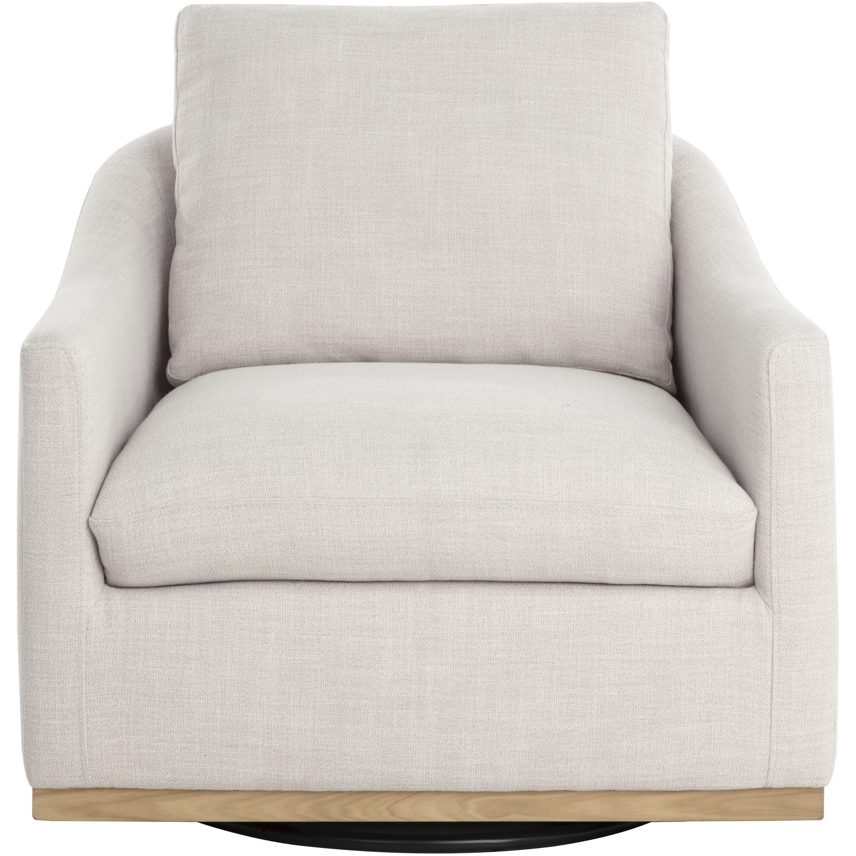 Corbin Effie Linen Swivel Lounge Chair
